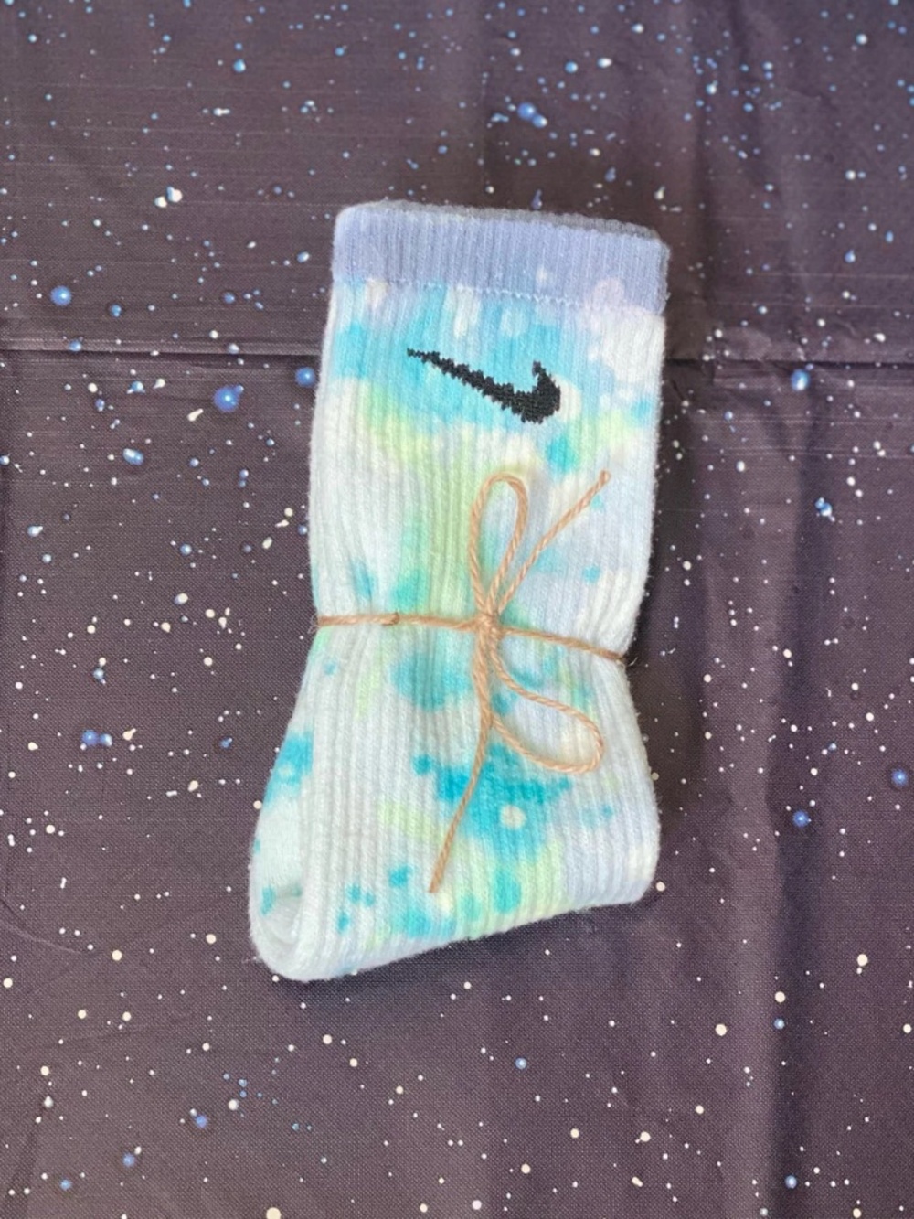 Neptune Tie Dye Crew Socks Adult Medium